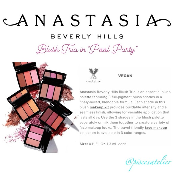 Anastasia Beverly Hills Pool Party Blush Trio, Full Size - Picture 4 of 13